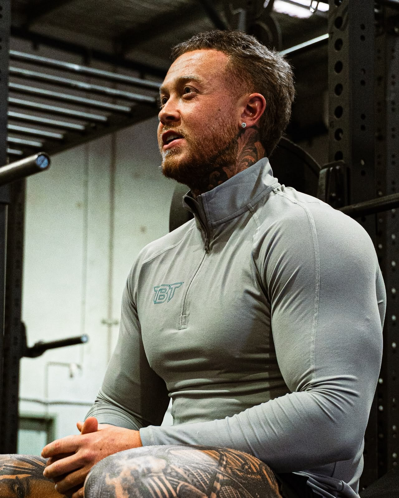TBT Quarter Zip - Grey